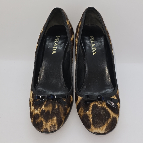 PRADA Calzature Donna St. Ghepardo Kitten Heel IT35.5 - Picture 3 of 9